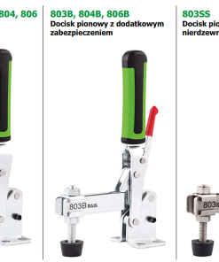 Docisk szybkomocujący pionowy z podstawą poziomą