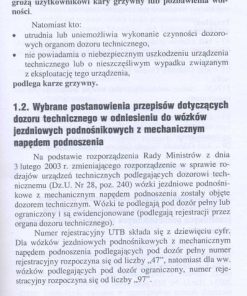 Konserwacja wózków jezdniowych podnośnikowych z mechanicznym napędem podnoszenia