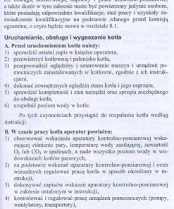 Operator kotłów rusztowych parowych i wodnych