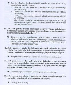 Wózki jezdniowe - zagadnienia egzaminacyjne