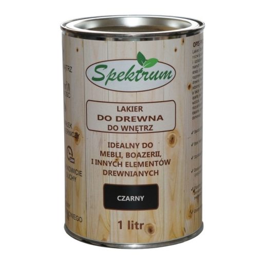 Lakier do drewna - czarny - SPEKTRUM