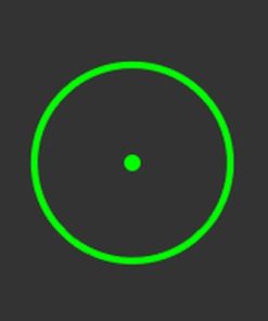 Laser liniowy Laserglow 5mW kołowy z punktem - zielony