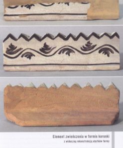 Osiemnastowieczny piec kaflowy z pałacu w Wilanowie.