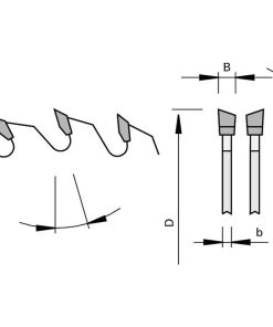 Piła STEHLE K+G - negative 260 x 2,5 / 1,8 x 30 Z 60